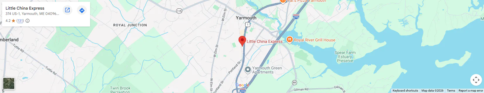Location 374 US-1, Yarmouth, ME 04096